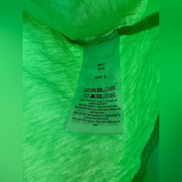 GANNI green disco ball graphic T-shirt unisex size S Brand New With Tag - Picture 5 of 11